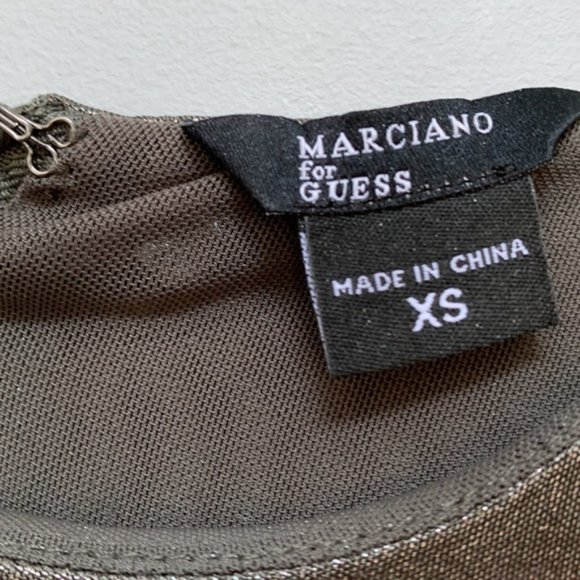 ❗️SOLD❗️Marciano by Guess Eunice Metallic Dress Size XS - Picture 6 of 9